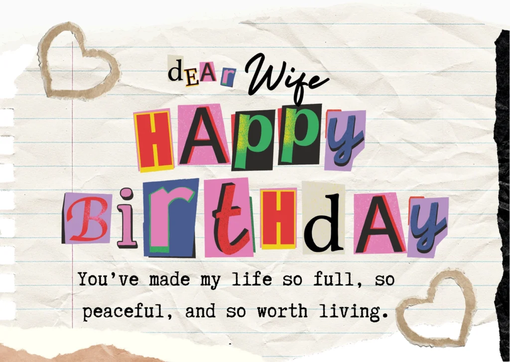 heart touching birthday wishes for wife